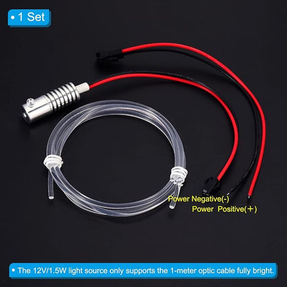 PATIKIL 3mm 1m PMMA Side Glow Fiber Optic Cable Kit, - Image 4
