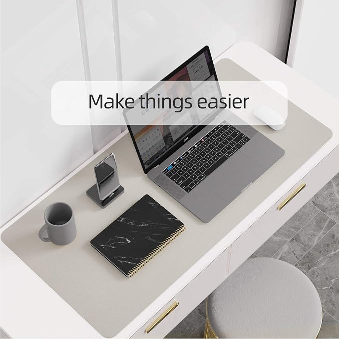 YSAGi Multifunctional Office Desk Pad, Ultra Thin Waterproof PU Leather Mouse - Image 8