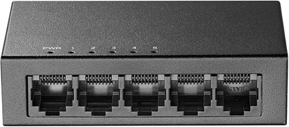 Binardat 5 Port Gigabit Ethernet Switch, 5 Ports 100/1000Mbps, Mini Size Metal - Image 2