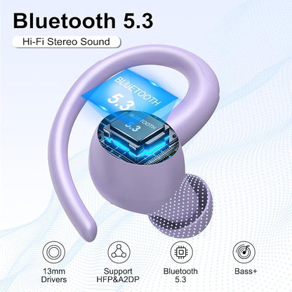 Wireless Earbuds Bluetooth 5.3 Headphones Sports, 48Hrs Playtime Bluetooth - Image 2