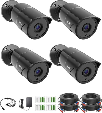 ZOSI 4 Pack 1080p Home Security Cameras by ZOSI