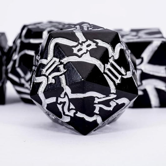 D&D Stripe Dice Set, Crack Polyhedral Dice - Image 2