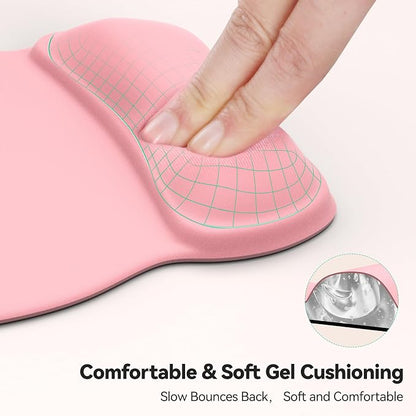 TECKNET Gel Mouse Pad with Wrist Rest, Ergonomic Office Mousepad with Wrist - Image 3