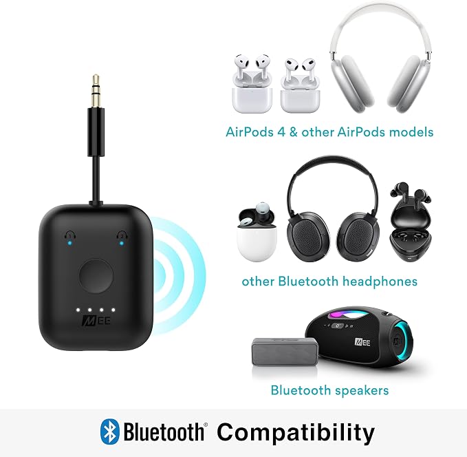 MEE audio Connect Air in-Flight Bluetooth Wireless Audio Transmitter Adapter - Image 6