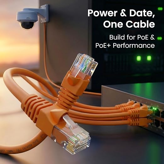 GEARit Cat 6 Ethernet Patch Cables 6 ft Orange, High Speed 24AWG 10Gbps RJ45 - Image 7