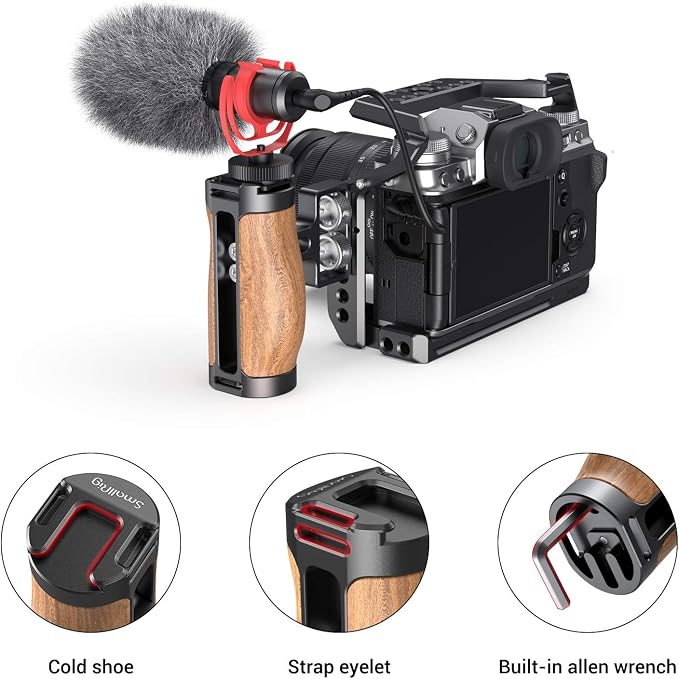SMALLRIG Wooden Mini Handle Side Handgrip - Image 5