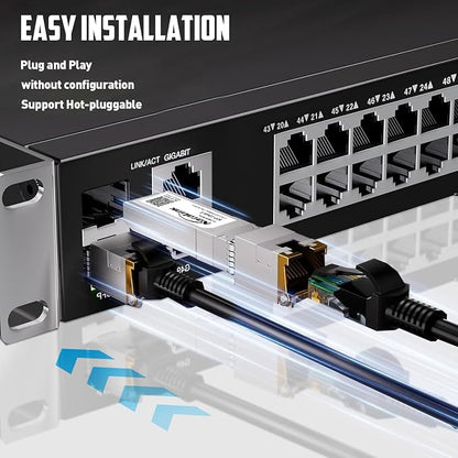 10G SFP+ to RJ45 Transceiver, Auto-Negotiation Copper SFP to Ethernet Module - Image 4