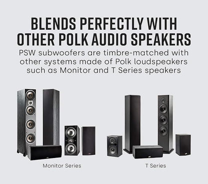 Polk Audio PSW10 10" Powered Subwoofer – Power Port Technology, Big Bass in - Image 6