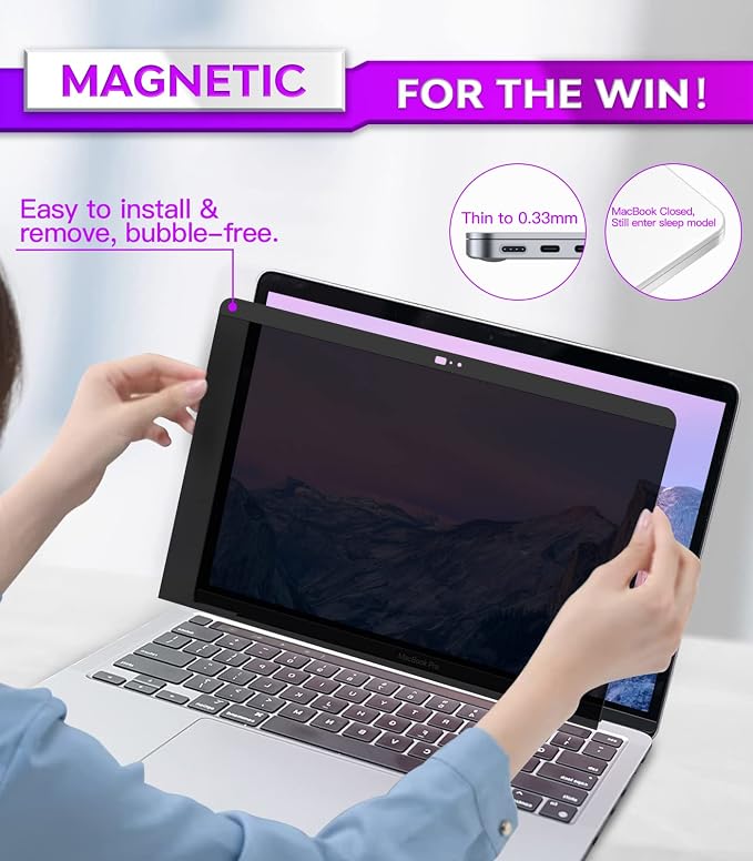 PYS macbook air 13 inch privacy screen Compatible - Image 3