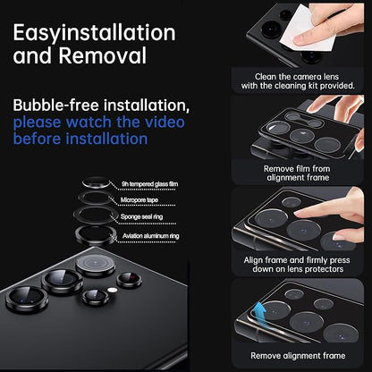 For Samsung Galaxy S24 Ultra Camera Lens Protector, Individual Lens Protector - Image 7