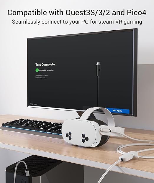 Syntech Link Cable with Charging 16FT Compatible with Oculus/Meta Quest 3S/3 - Image 4
