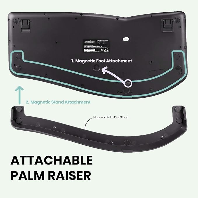 Perixx PERIBOARD-330B, Wired Ergonomic Keyboard - Image 5