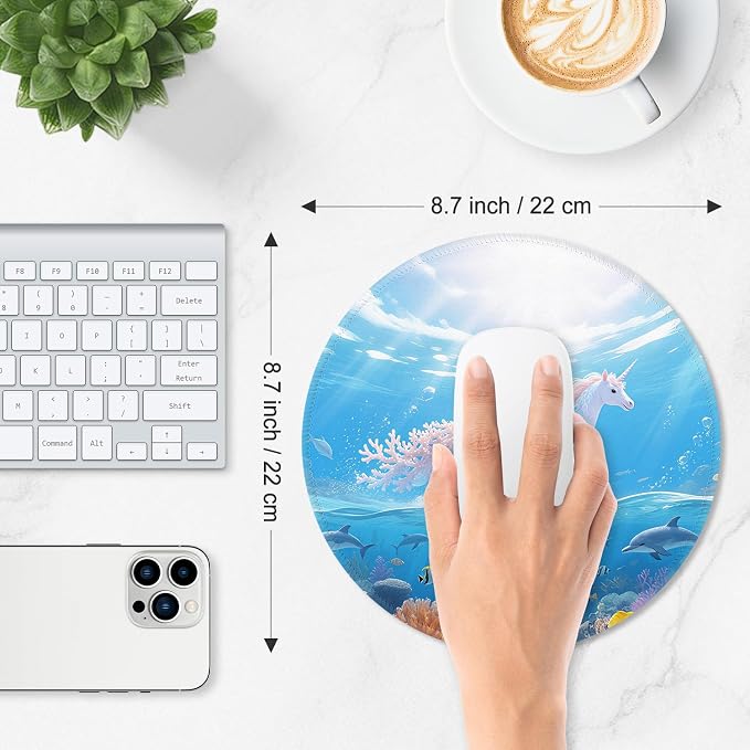 ITNRSIIET Mouse Pad Non-Slip Rubber Base Smooth Surface Stitched Edges - Image 3