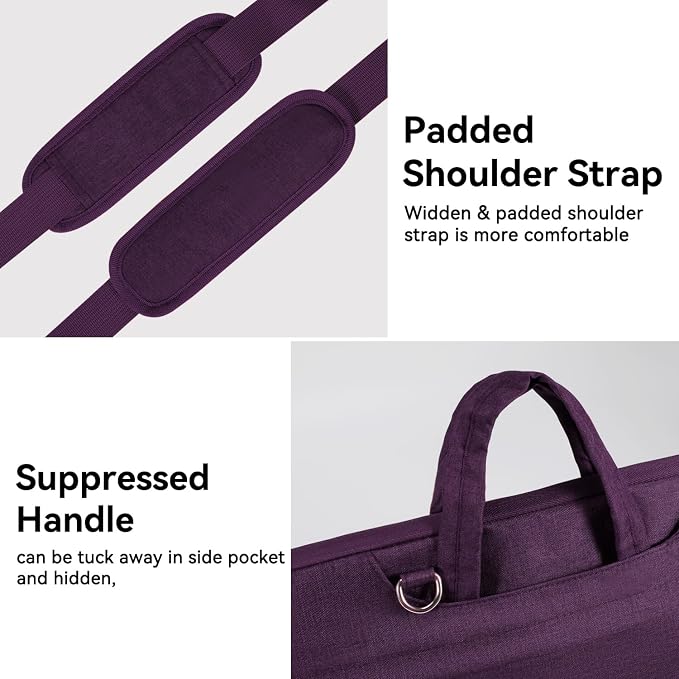Voova Laptop Bag 17 17.3 Inch Water-resistant Laptop Sleeve Case - Image 6