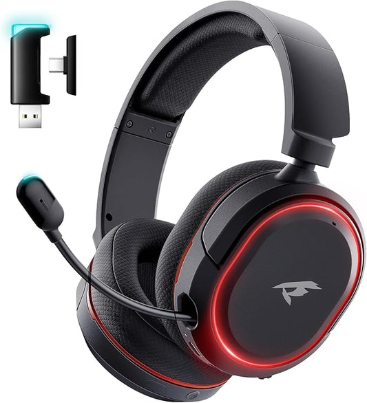 Wireless Gaming Headset， 7.1 Surround Sound， 2.4Ghz USB Gaming Headphones by Valorise