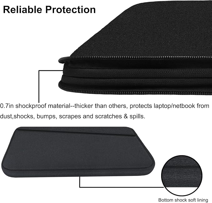 15 Inch Laptop Sleeve, Durable Computer Carrying Bag Protective Case Cover - Image 4
