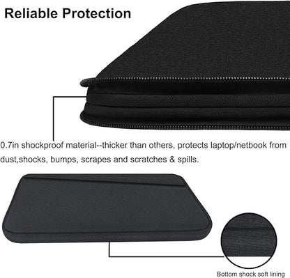 15.6 inch Laptop Sleeve, Durable Computer Carrying Bag Protective Case - Image 4