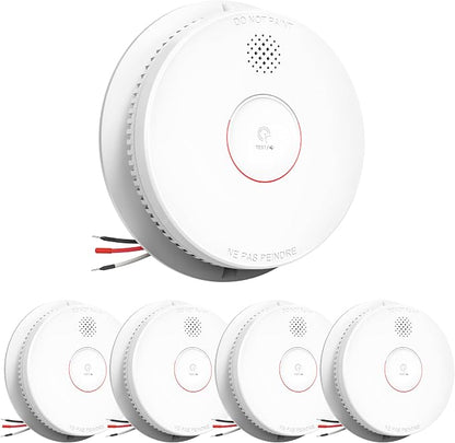 SITERWELL Smoke Detector, Hardwired Interconnected Smoke Detector, by SITERWELL