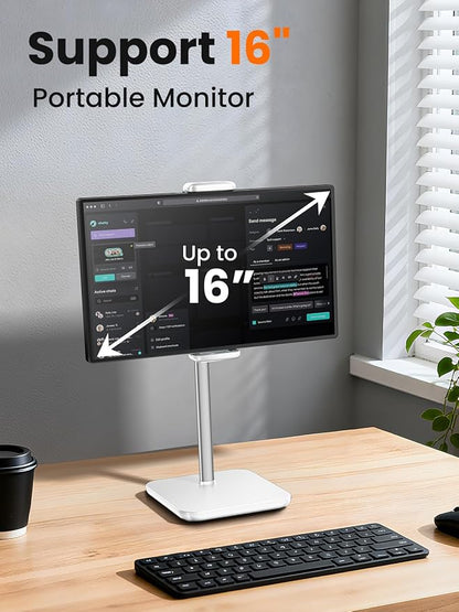 tounee Portable Monitor & Tablet Holder Stand, 4.4lb Holding Strength, Height - Image 2