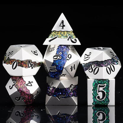 Polyhedral Metal Dice Set by Maywin