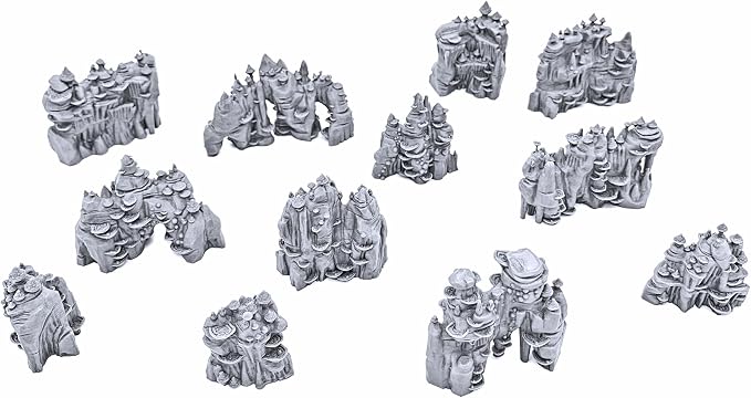 Shroom Grotto Walls by Printable Scenery, 3D Printed Tabletop RPG Scenery and by EnderToys
