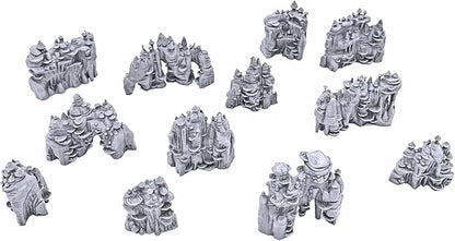 Shroom Grotto Walls by Printable Scenery, 3D Printed Tabletop RPG Scenery and by EnderToys