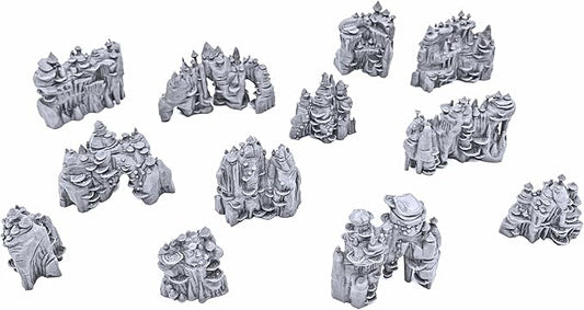 Shroom Grotto Walls by Printable Scenery, 3D Printed Tabletop RPG Scenery and by EnderToys