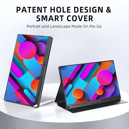 UPERFECT Portable Monitor, 15.6" IPS HDR 1920X1080 FHD Eye Care Travel Screen - Image 6