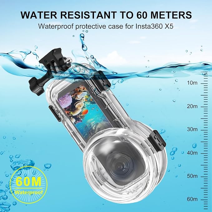 Invisible Dive Case for Insta360 X5, FotStdio Insta 360 X5 Waterproof Case - Image 5