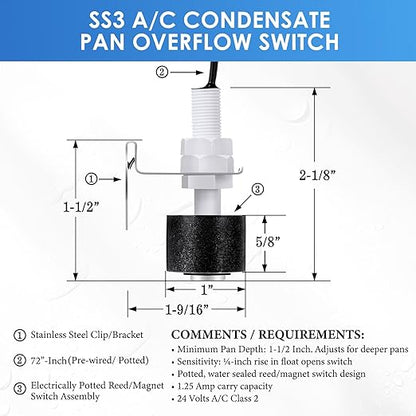 36 Pack AC Pan Float Switch Compatible - Image 2