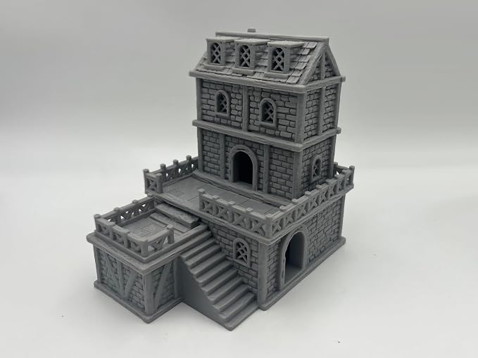 Paintable Tabletop Miniature Building Terrains Compatible - 18mm/28mm Scale - Image 3