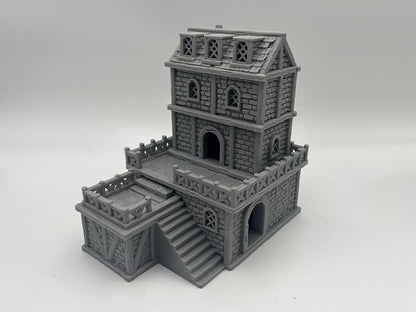 Paintable Tabletop Miniature Building Terrains Compatible - 18mm/28mm Scale - Image 3
