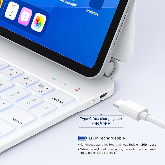Keyboard Case with Stylus Pen for ipad Air 11-inchiPad Pro11 in Magic-Style - Image 8
