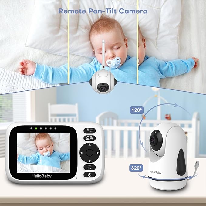 HelloBaby Monitor No WiFi Video Baby Monitor - Image 5