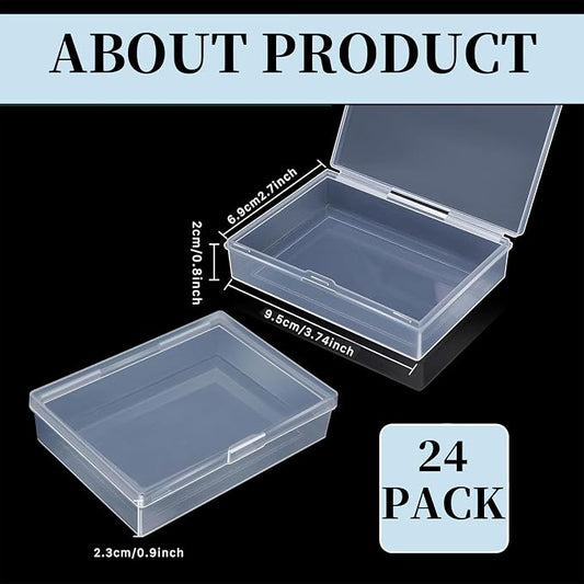 24 Pack Playing Card Case, Empty Deck Cases, Plastic Storage Box Deck Holder - Image 2