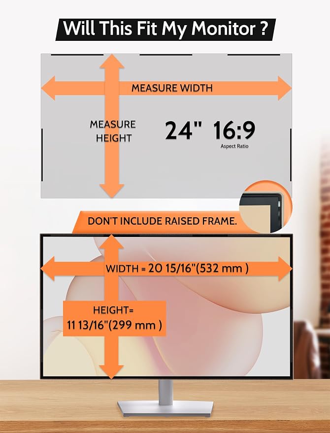 24 Inch 16:9 Magnetic Privacy Screen - Image 6