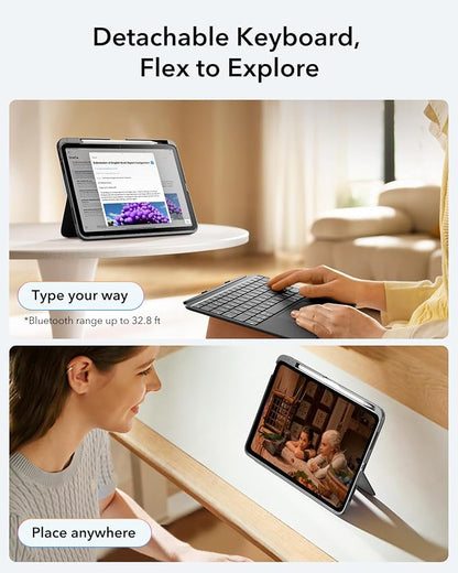ESR for iPad 11th/10th Gen Flex Keyboard Case, Ultra-Light Magnetic Detachable - Image 4
