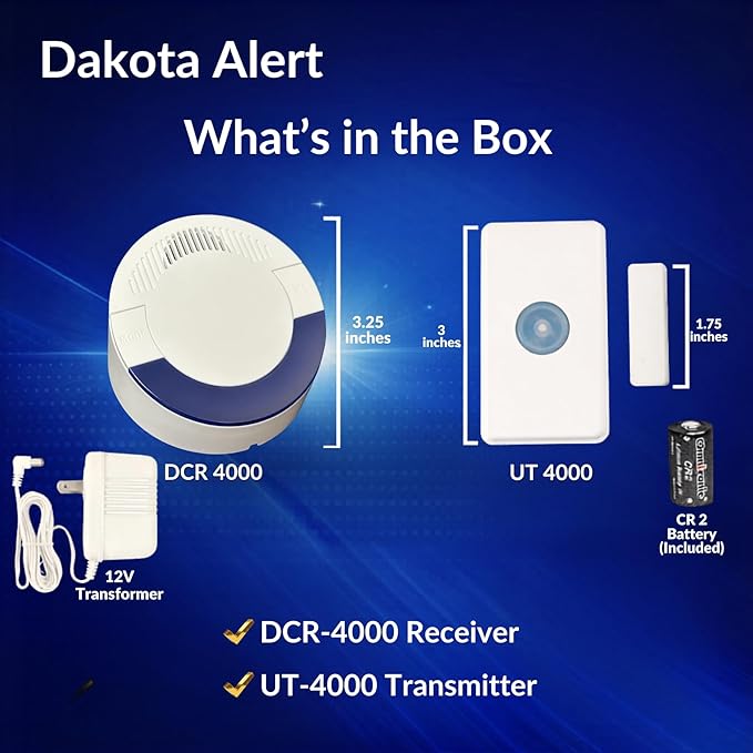 Dakota Alert DCR-4000 Wireless Receiver Bonus Kit – 1 Mile Long Range Driveway - Image 7