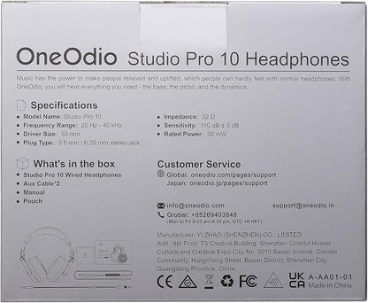 OneOdio Wired Over Ear Headphones Studio Monitor & Mixing DJ Stereo Headsets - Image 10