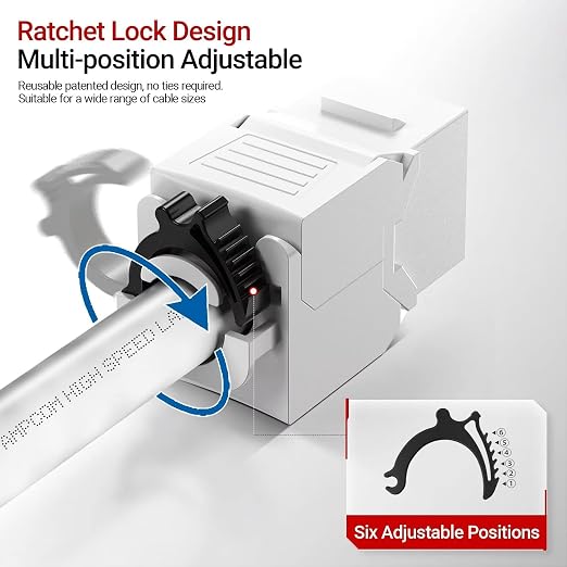 AMPCOM CAT6 RJ45 Keystone Jack - Image 2