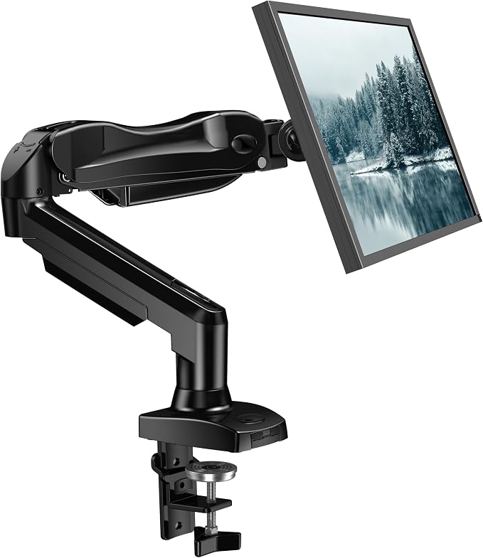 HUANUO Single Monitor Mount, 13 to 32 Inch Gas Monitor Arm, Adjustable Stand by HUANUO
