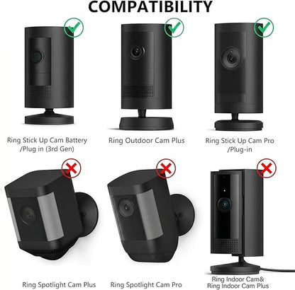 2Pack Ring Camera Wall Mount for Ring Stick Up Cam & Ring Outdoor Cam Plus - Image 2