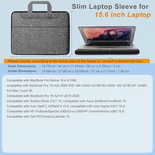 Universal Laptop Shoulder Bag 13-17.3 Inch Shockproof Briefcase - Image 2