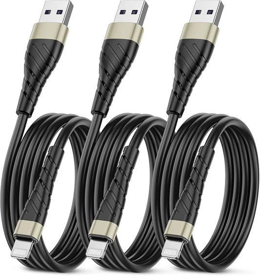 OIITH Apple MFi Certified iPhone Charger Cable 3 Pack 3 Ft, Lightning Charging by OIITH