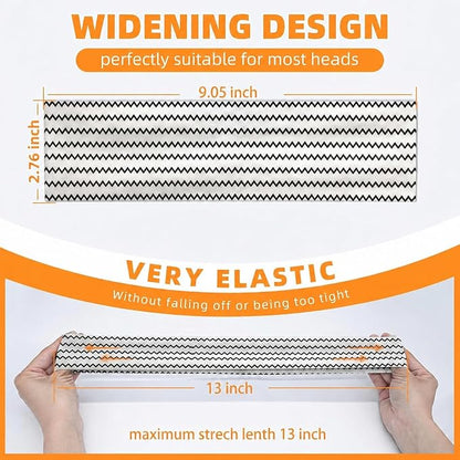 8PCS Summer-Exclusive Non Slip Sports Elastic Soft Running Fashion Headbands - Image 3
