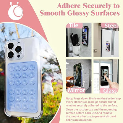 Anteel Medium-Sized Silicone Suction Phone Case Adhesive Mount, Enhanced - Image 4
