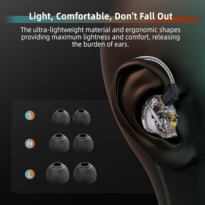 CCZ DC01 Pro USB C Headphones Wired Type-C in Ear Monitor Headphone, - Image 5
