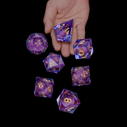 ARUOHHA DND Liquid Core Dice, Role Playing Dice Set D20 D12 D10 D8 D6 D4 - Image 5