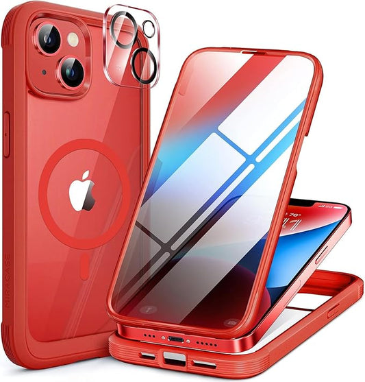 Miracase Magnetic for iPhone 14 Case 6.1", Full-Body Protective Bumper 14 Phone by Miracase