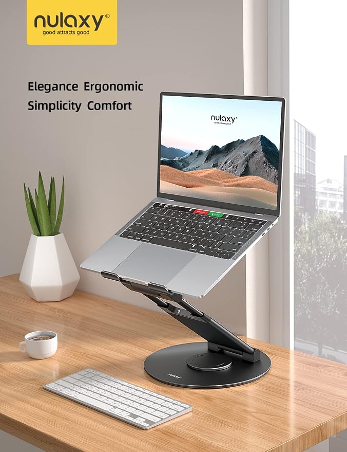Nulaxy Telescopic 360 Rotating Laptop Stand - Image 7
